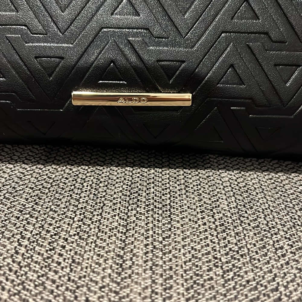 Aldo Black Geometric Clutch - Picture 2 of 5
